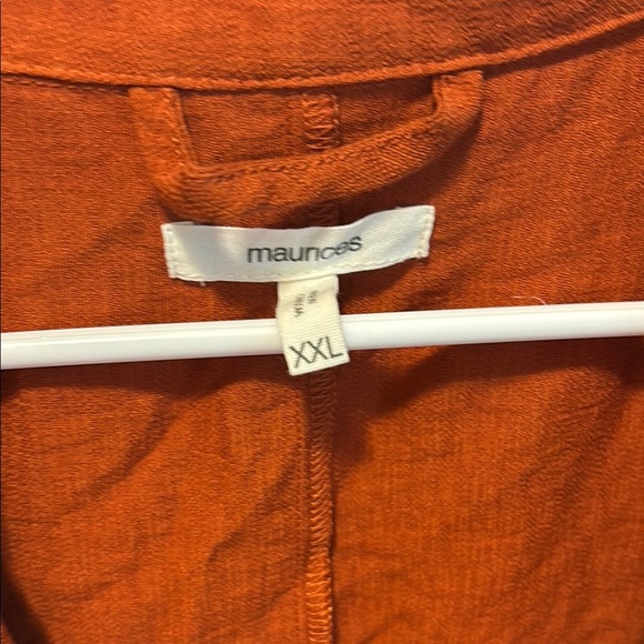 Maurices Orange Blazer Lightweight Suit Jacket - Picture 3 of 5